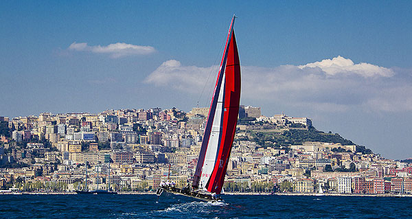 Naples, 10/04/12. Luna Rossa Training, during the Americas Cup World Series Naples, Italy, April 2012. Photo copyright Luna Rossa and Carlo Borlenghi.