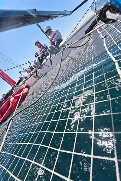 Naples, 10/04/12. Luna Rossa Training, during the Americas Cup World Series Naples, Italy, April 2012. Photo copyright Luna Rossa and Carlo Borlenghi.