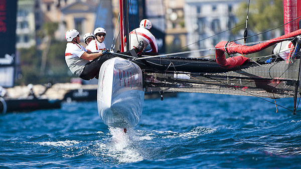 Naples, 12/04/12. America's Cup World Series Naples 2012, Day 2, during the Americas Cup World Series Naples, Italy, April 2012. Photo copyright Luna Rossa and Carlo Borlenghi.