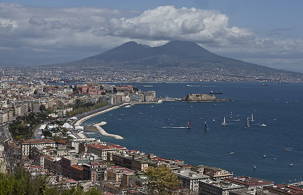 Naples, 12/04/12. America's Cup World Series Naples 2012, Day 2, during the Americas Cup World Series Naples, Italy, April 2012. Photo copyright Luna Rossa and Carlo Borlenghi.