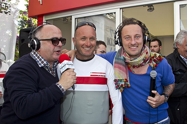 Max Sirena and Francesco Facchinetti. Naples, 12/04/12. America's Cup World Series Naples 2012, Day 2, during the Americas Cup World Series Naples, Italy, April 2012. Photo copyright Luna Rossa and Carlo Borlenghi.