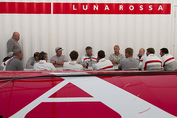 Luna Rossa day 2. Naples, 12/04/12. America's Cup World Series Naples 2012, Day 2, during the Americas Cup World Series Naples, Italy, April 2012. Photo copyright Luna Rossa and Carlo Borlenghi.