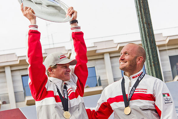 Luna Rossa wins AC World Series Naples 2012, 15/04/12. America's Cup World Series Naples 2012, Day 5, Naples, Italy, April 2012. Photo copyright Luna Rossa and Carlo Borlenghi.