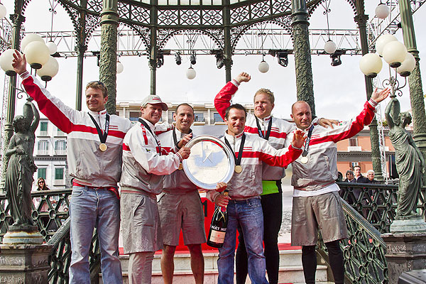 Luna Rossa wins AC World Series Naples 2012, 15/04/12. America's Cup World Series Naples 2012, Day 5, Naples, Italy, April 2012. Photo copyright Luna Rossa and Carlo Borlenghi.