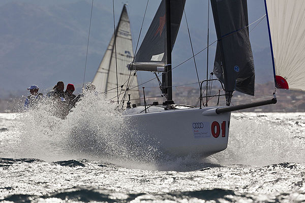 Loano, 12/04/12. Robertissima, during the Audi Sailing Series Melges 32 Practice Race. Photo copyright Stefano Gattini for Studio Borlenghi and BPSE.