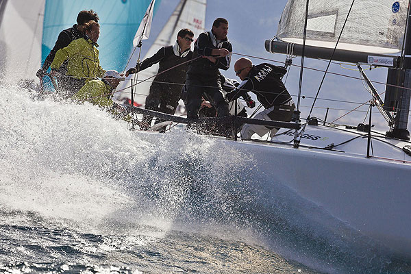 Loano, 12/04/12. Teasing Machine, during the Audi Sailing Series Melges 32 Practice Race. Photo copyright Stefano Gattini for Studio Borlenghi and BPSE.