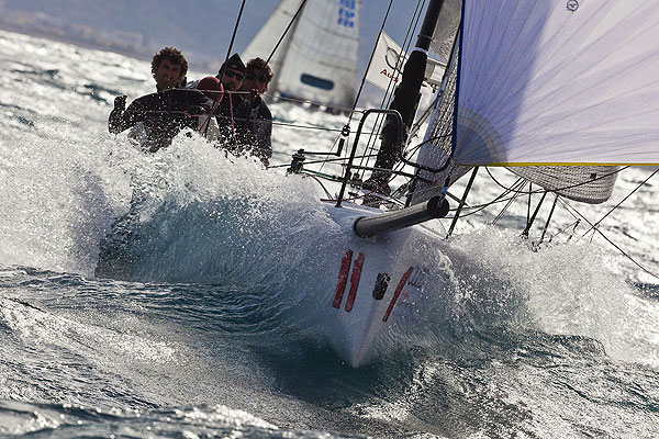 Loano, 12/04/12. Calvi Network, during the Audi Sailing Series Melges 32 Practice Race. Photo copyright Stefano Gattini for Studio Borlenghi and BPSE.