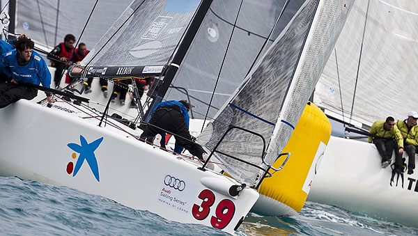 Loano, 13/04/12. Fleet, during the Audi Sailing Series Melges 32 Day 1. Photo copyright Stefano Gattini for Studio Borlenghi and BPSE.