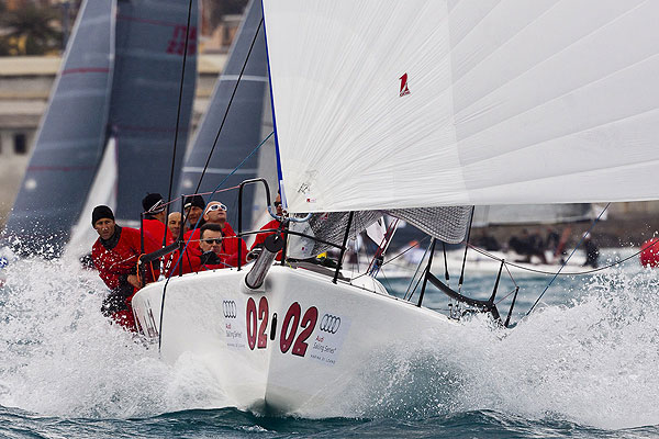 Loano, 13/04/12. Fantastica, during the Audi Sailing Series Melges 32 Day 1. Photo copyright Stefano Gattini for Studio Borlenghi and BPSE.