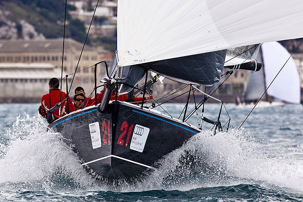 Loano, 13/04/12. Audi Sailing Series Melges 32 Day 1. Photo copyright Stefano Gattini for Studio Borlenghi and BPSE.