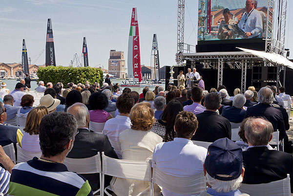Venezia (Venice Italy), 12/05/12. The City of Venice Opening Ceremony of the America's Cup World Series regatta in Venice, during the America's Cup World Series in Venice. Photo copyright Carlo Borlenghi and Luna Rossa.