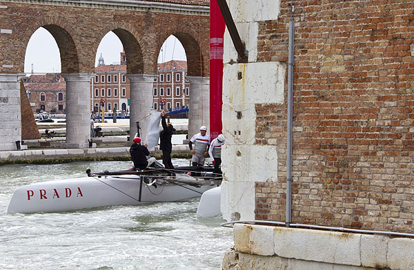 Venezia (Venice Italy), 13/05/12. Dockside, during the America's Cup World Series in Venice. Photo copyright Carlo Borlenghi and Luna Rossa.