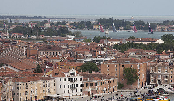 Venezia (Venice Italy), 13/05/12. The ACWS fleet racing, during the America's Cup World Series in Venice. Photo copyright Carlo Borlenghi and Luna Rossa.