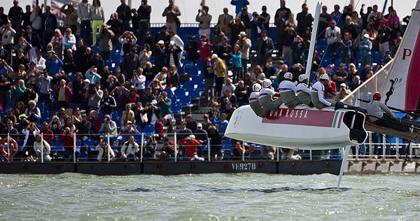 Venezia (Venice Italy), 18/05/12. Luna Rossa - Swordfish, during the America's Cup World Series in Venice. Photo copyright Carlo Borlenghi and Luna Rossa.
