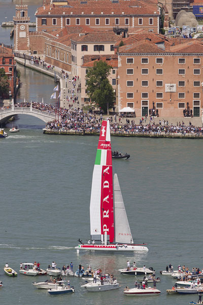 Venezia (Venice Italy), 19/05/12. Luna Rossa - Piranha, during the America's Cup World Series in Venice. Photo copyright Carlo Borlenghi and Luna Rossa.