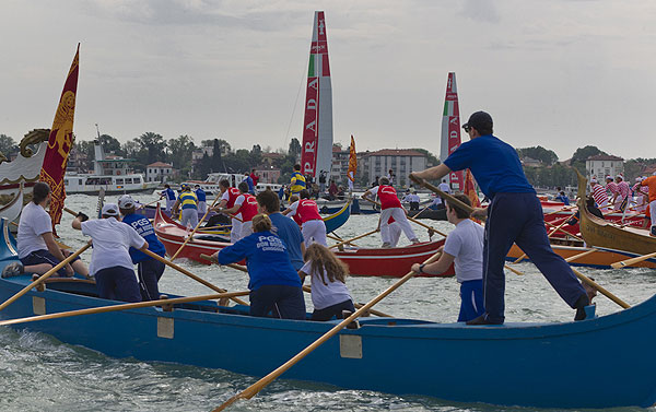 Venezia (Venice Italy), 20/05/12. Venice traditional celebration: Festa della Sensa, during the America's Cup World Series in Venice. Photo copyright Carlo Borlenghi and Luna Rossa.