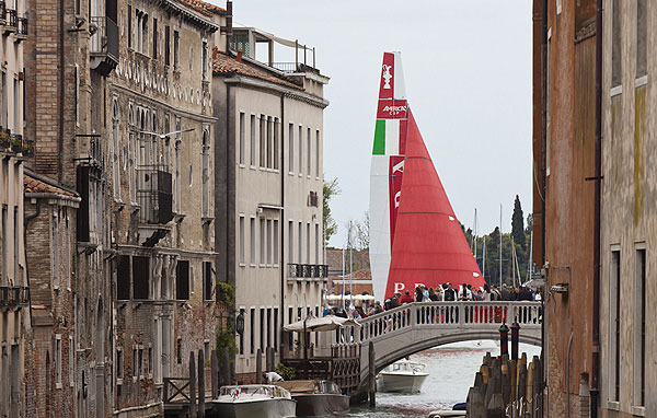 Venezia (Venice Italy), 20/05/12. Final day in Venice Luna Rossa - Swordfish, during the America's Cup World Series in Venice. Photo copyright Carlo Borlenghi and Luna Rossa.