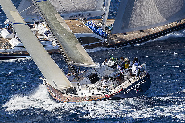 Wilem Mesdag's Constanter and Ben Kolff's Highland Breeze, during the Rolex Swan Cup 2012. Photo copyright, Rolex and Carlo Borlenghi.