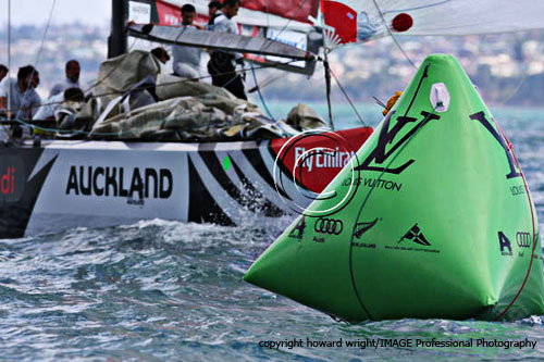 Azzurra (Italy). Skipper Francesco Bruni has competed in two America's Cups and three Olympic sailing regattas. Photo copyright Howard Wright 2010.