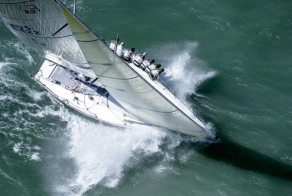 Guido Belgiorno-Nettis' Transfusion (AUS 6422) with tactician Nathan Outteridge, from Sydney, NSW, Australia. Photo copyright Kurt Arrigo for Rolex.