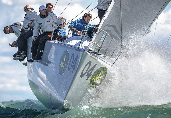 Alberto Rossi's Efant Terrible (ITA 29141) with tactician Torben Grael from Ancona, Italy. Photo copyright Kurt Arrigo for Rolex.