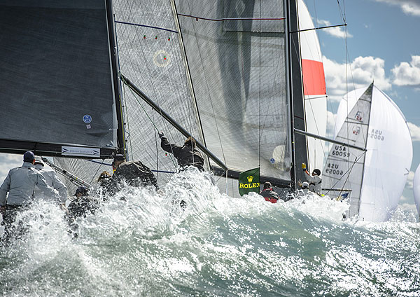 Lang Walker's Kokomo (AUS 8883) with tactician Malcolm Page from Sydney, NSW, Australia. Photo copyright Kurt Arrigo for Rolex.