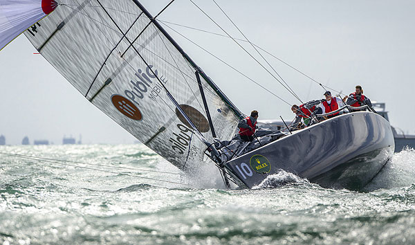 Alek Krstajic's Honour (CAN 141) with tactician Eric Doyle from Toronto, Canada. Photo copyright Kurt Arrigo for Rolex.