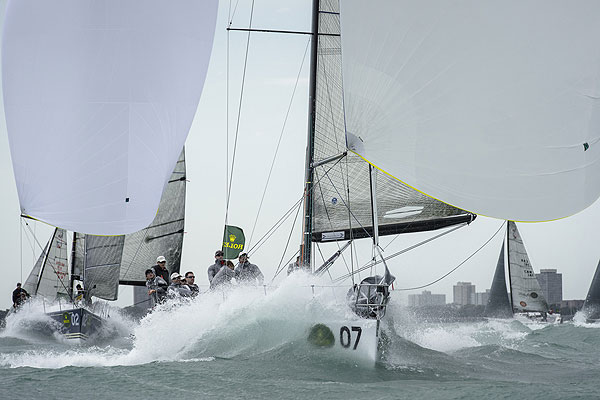 John Demourkas' Groovederci (USA 7289) with tactician Cameron Appleton from Santa Barbara, CA, USA. Photo copyright Kurt Arrigo for Rolex.