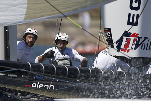 Bertrand Pacé’s Aleph at the America's Cup World Series, Cascais, Portugal, August 6-14, 2011. Photo copyright Morris Adant.