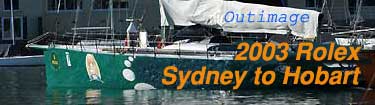 The 2003 Rolex Sydney Hobart Yacht Race banner.